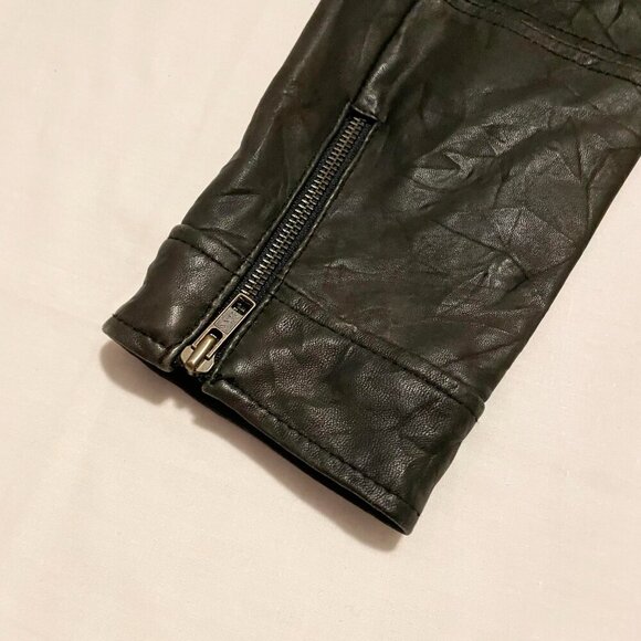 Moda International Womens Leather Jacket Size Medium - Picture 13 of 16